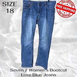 Seven 7 Women's Size 18 Bootcut Luxe Blue Jeans